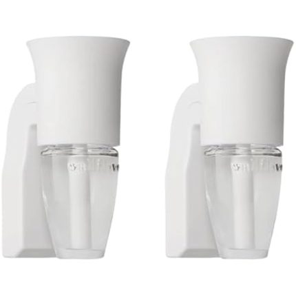 Bath & Body Works Wallflowers Fragrance Plug, White Flare Design, Plug-in Air Freshener Device for Bedrooms, Bathrooms & Living Spaces - 2 Pack