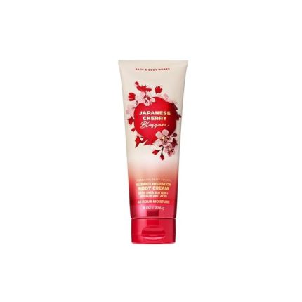 Bath & Body Works Japanese Cherry Blossom Body Cream, Ultimate Hydration Moisturizer with Shea Butter & Hyaluronic Acid for Dry Skin, Iconic Floral Scent, 8 oz - 1 Pack