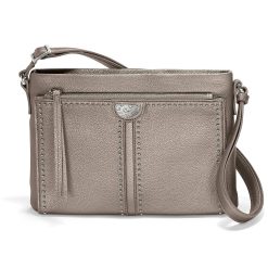 Brighton Jagger Cross Body Organizer Zinc Pearl
