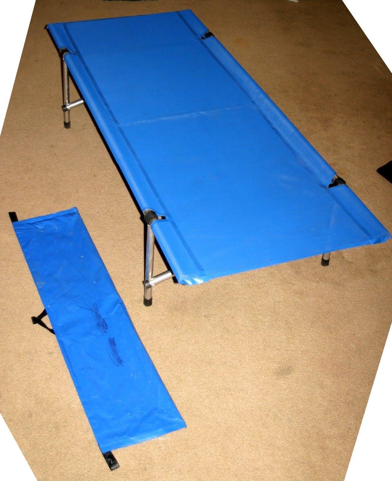 Camp Time Roll-A-Cot Folding Camp Cot, Regular, Royal Blue - Image 2