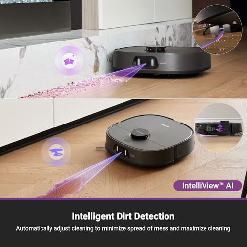 Eureka J15 Pro Ultra Robot Vacuum and Mop with Self Emptying Base, 16,200 Pa Suction, Flex-Arm Design Mop, Auto Mop Hot Water Washing & Hot Air Drying, Anti-Tangle, AI Obstacle Avoidance, Black - Image 25