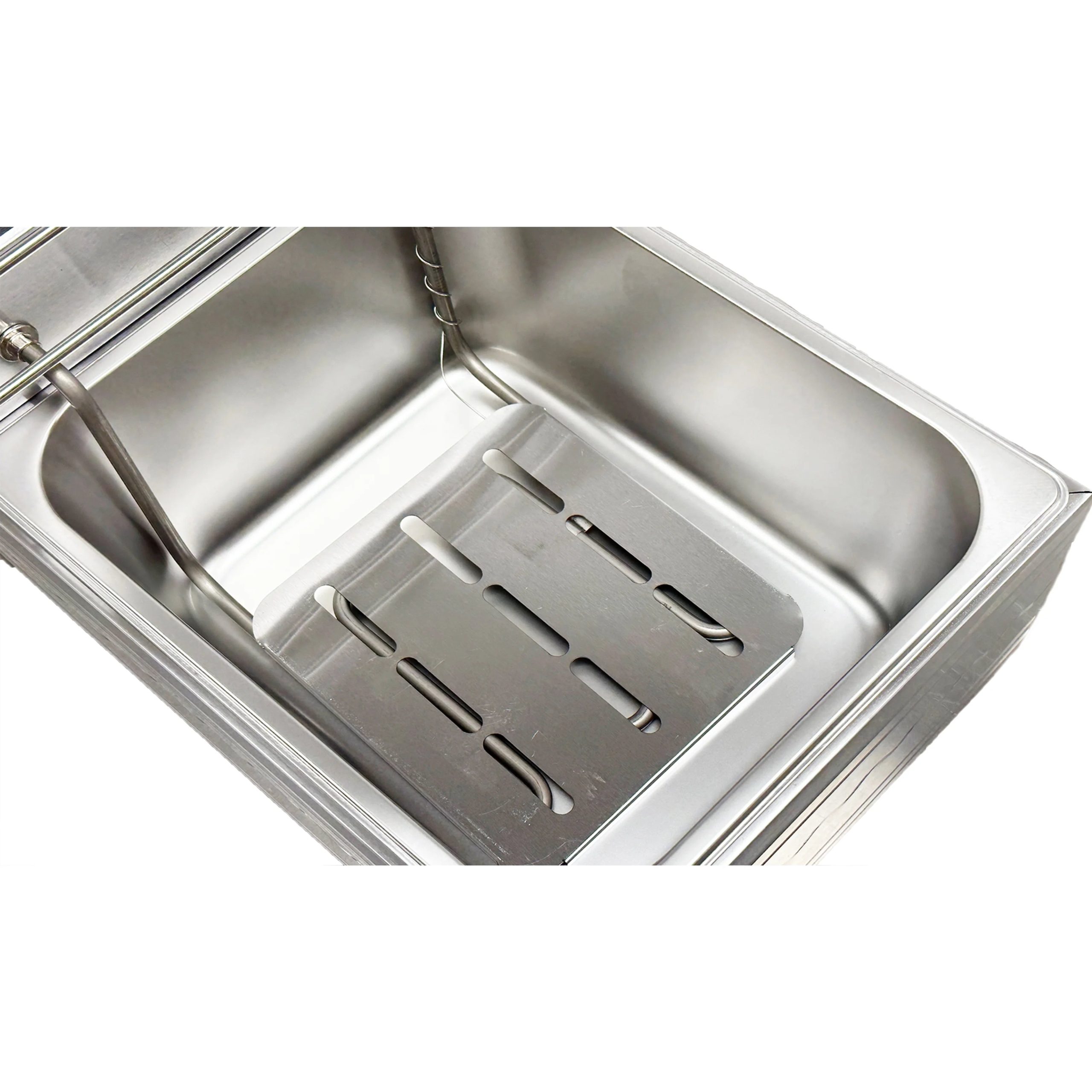 1600W Electric Deep Fryer, Stainless Steel Countertop Fryer Large Capacity, Thickening Multi-functional Fryer Commercial Single-chamber 2.5 Gallon - Image 6