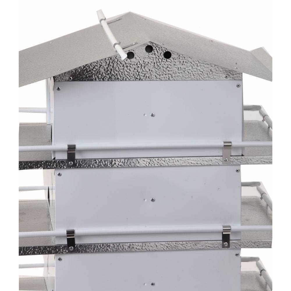 Birds Choice PMSR16 Starling Resistant Purple Martin House 4 Floor u0026 12 Room - Image 6