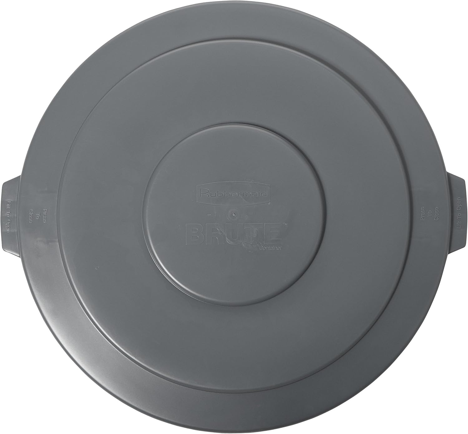 Rubbermaid Commercial FG265400GRAY BRUTE Heavy-Duty Round Waste/Utility Container, 55-gallon Lid ONLY, Gray - Image 2