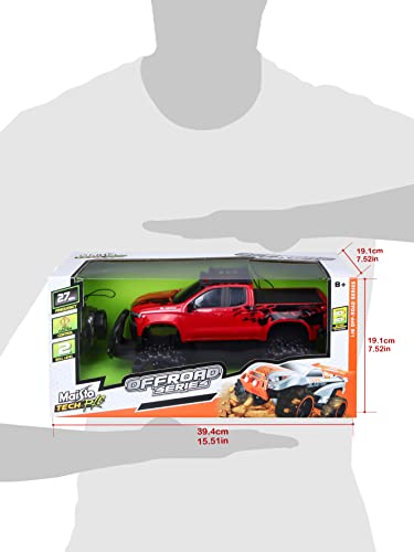 Maisto Tech R/C 1:16 Scale 2.4 GHz Off Road 2019 Chevrolet Silverado, Red - Image 8
