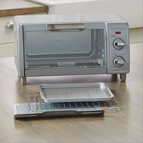 4-Slice Stainless Steel Toaster Oven Black + Decker, Silver - Image 8