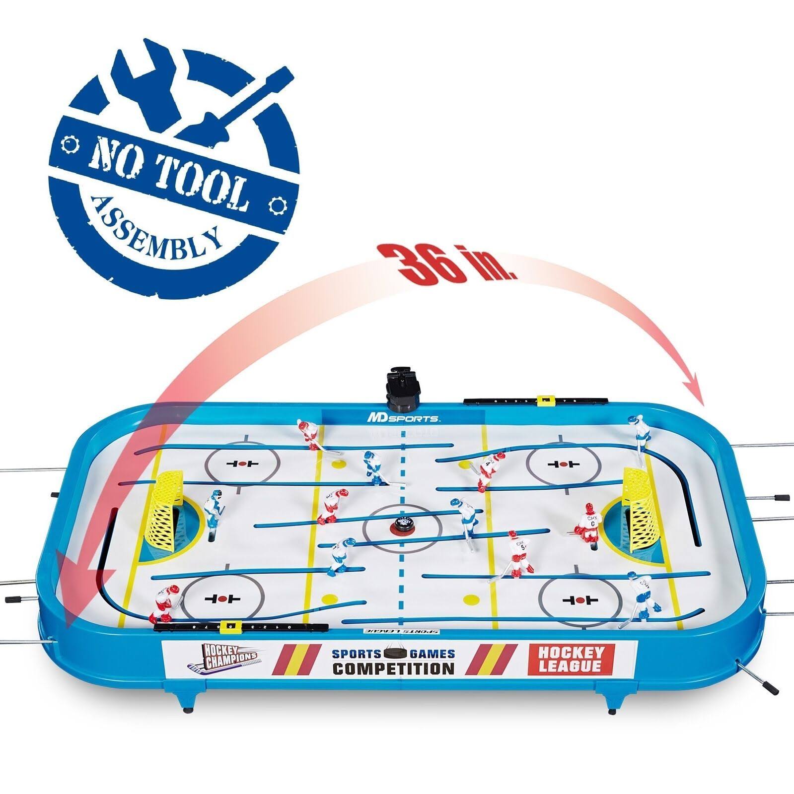 MD Sports 36×22 Table Top Rod Hockey Game - Image 7