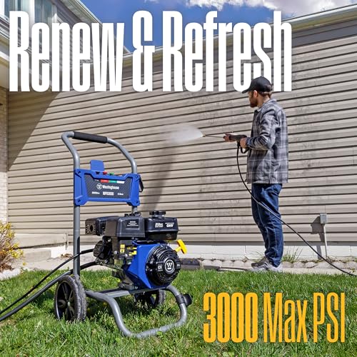 Westinghouse WPX3400 Gas Pressure Washer, 3400 PSI and 2.6 Max GPM, Onboard Soap Tank, Spray Gun and Wand, 5 Nozzle Set, for Cars/Fences/Driveways/Homes/Patios/Furniture - Image 2