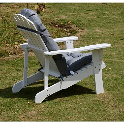 Adirondack Chair Cushion, High Back Indoor Outdoor Patio Tufted Lounge Cushion, Waterproof & Uv-Resistant Seat Pads for Patio Lawn Furniture,Gray - Image 6