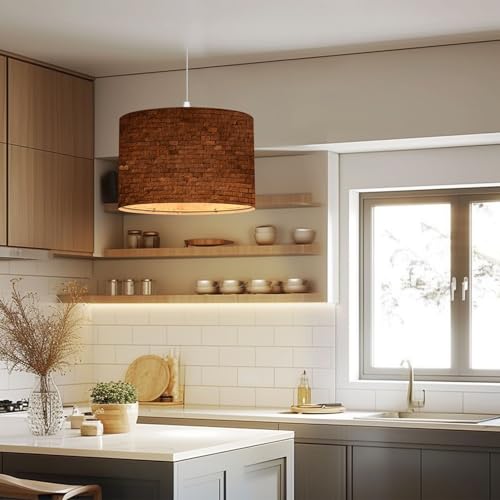 Plug in Pendant Light derelict couch Hanging Lamp with Plug in Clear Cord Linen Lampshade Dimmable Switch for Bedroom Living Room Light Fixtures - Image 2