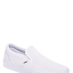Vans Perf Leather Slip-On (White) 5.5