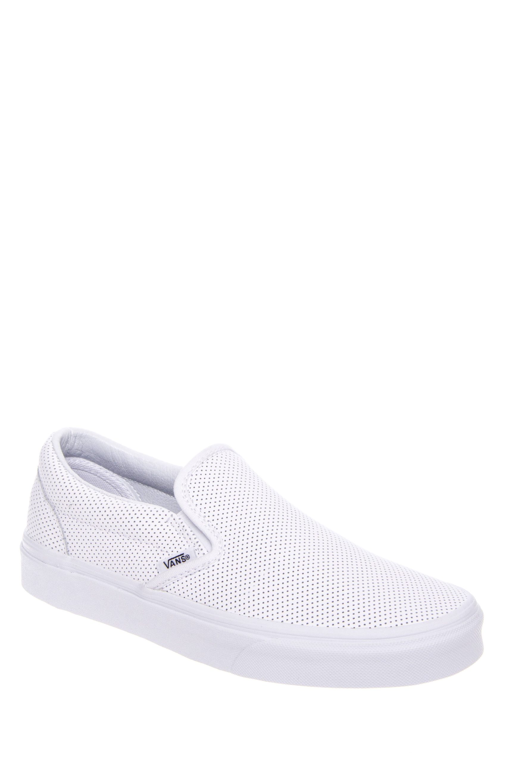 Vans Perf Leather Slip-On (White) 5.5