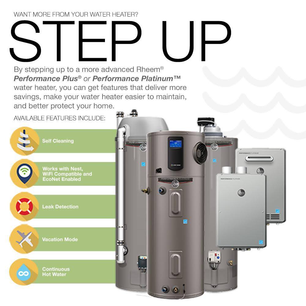 ??Rheem Performance 40 gal. Medium 6 Year 4500/4500-Watt Elements Electric Tank Water Heater - Image 6