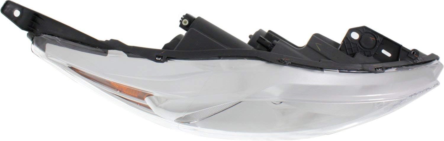 Evan-Fischer Headlight Set of 2 Compatible with 2011-2013 Ford Fiesta Clear Lens Halogen Composite With bulbs CAPA Driver and Passenger Side - Image 6