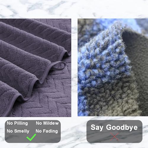 4 Pack Large Bath Towels Set 35×70 Black Oversized Bath Sheet Chair Towels, 600 GSM Ultra Soft & Absorbent Towels for Bathroom, Quick Dry Towel for Gym Hotel Camp Pool - Image 3