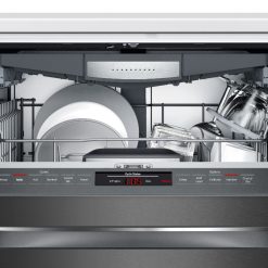 Alternative view of Bosch – 800 Series 24 Top Control Built-In Dishwasher with CrystalDry, Stainless Steel Tub, 3rd Rack, 42 dBa – Black stainless steel