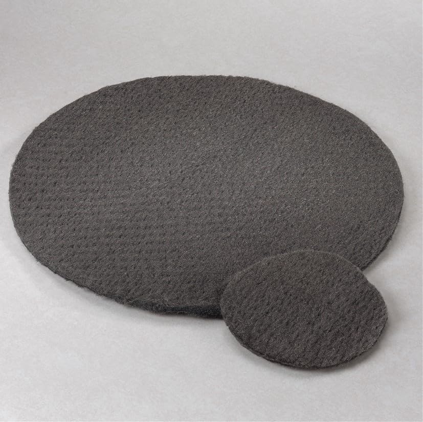 STONE-GLO Steel Wool Floor Polishing Pad – Unsurpassed Durability & Versatility, Steel Wool Pads – Boost Your Cleaning Productivity 17 & 19 Grades 000, 00, 0, 1, 2, 3 (Grade 1, 19 Inches 12pcs) - Image 3