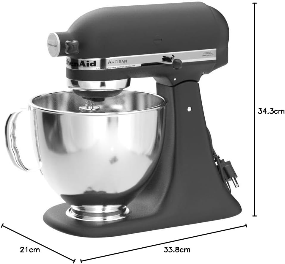 KitchenAid Artisan Series 5 Quart Tilt Head Stand Mixer with Pouring Shield KSM150PS, Cast Iron - Image 50