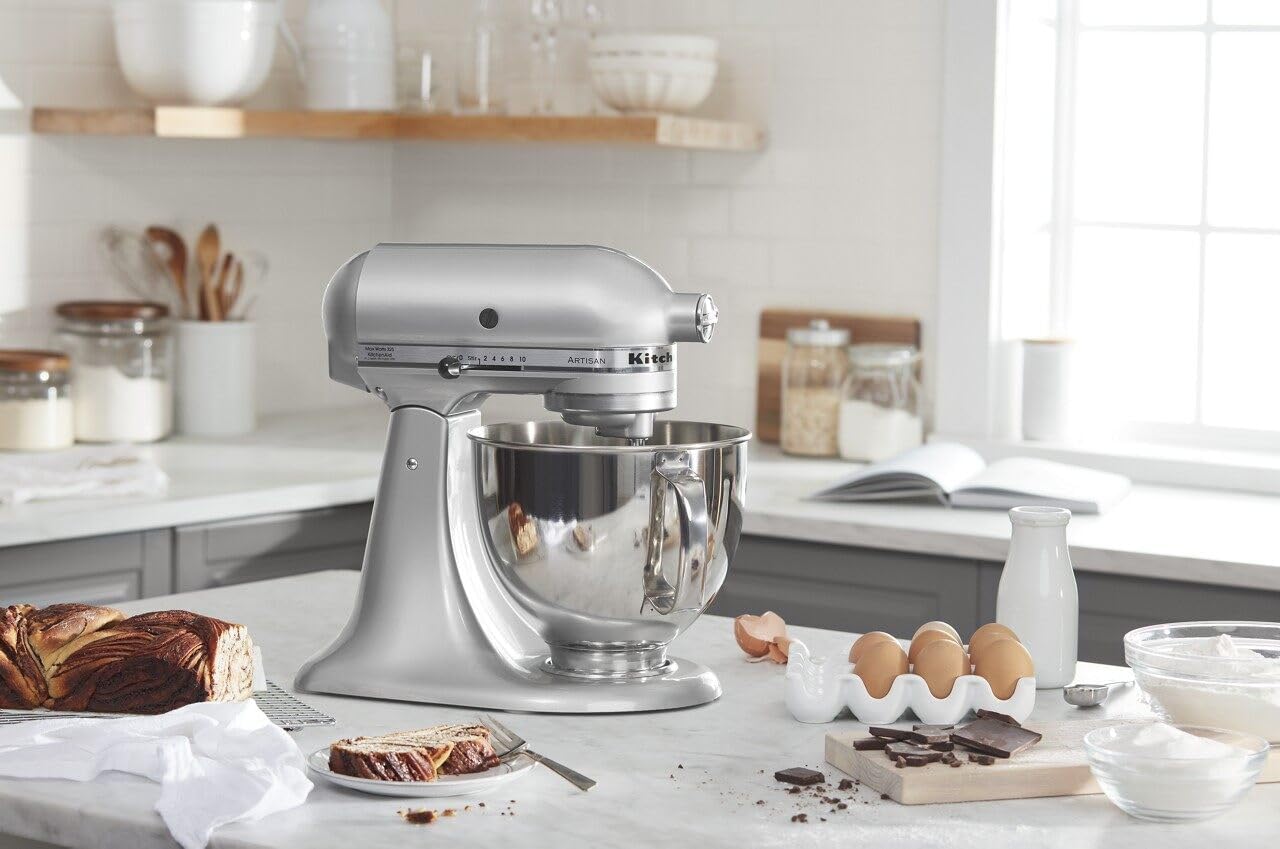 KitchenAid Artisan Series 5 Quart Tilt Head Stand Mixer with Pouring Shield KSM150PS, Cast Iron - Image 89