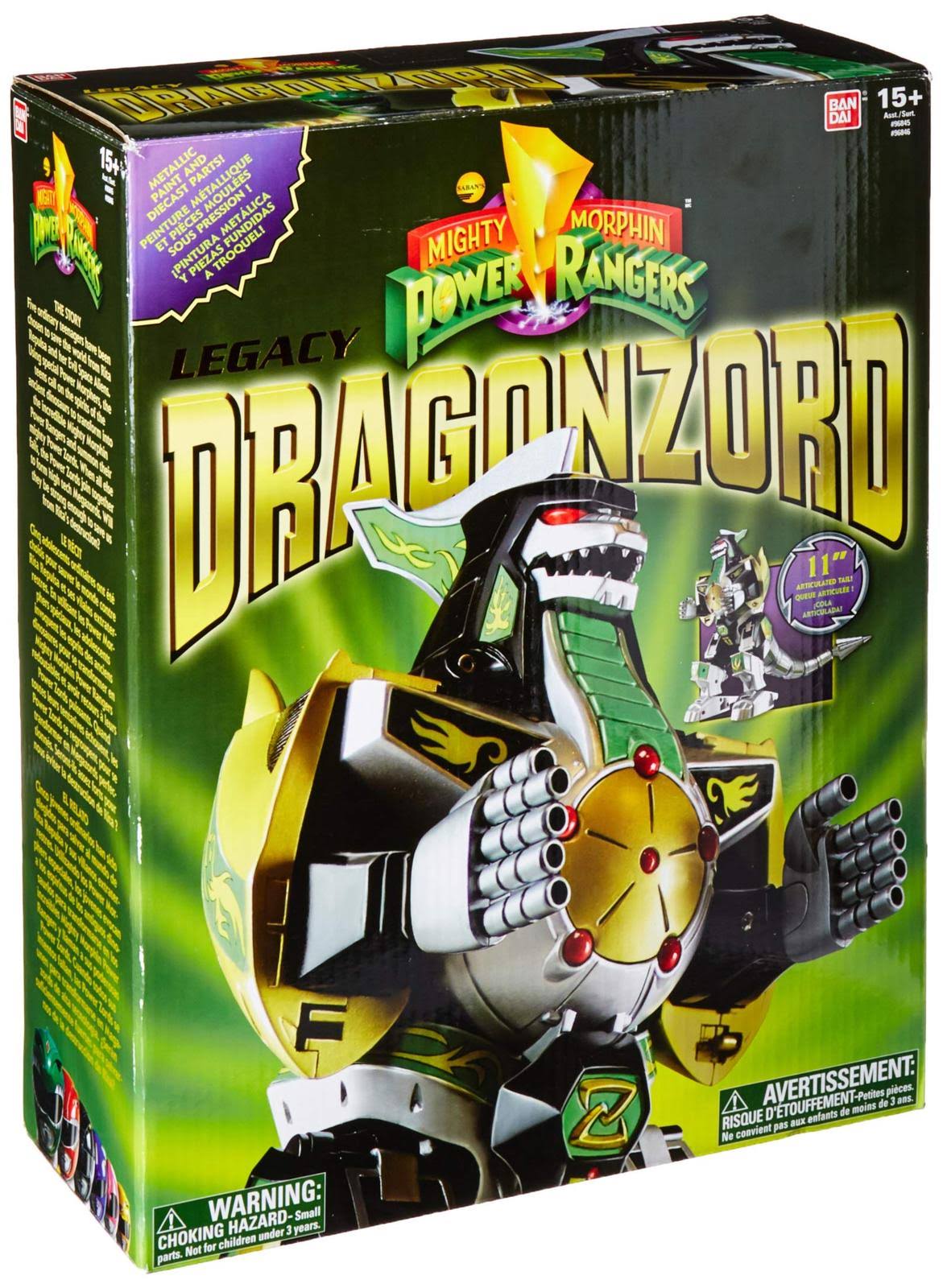 Power Rangers Legacy Green Dragonzord Action Figure - Image 6