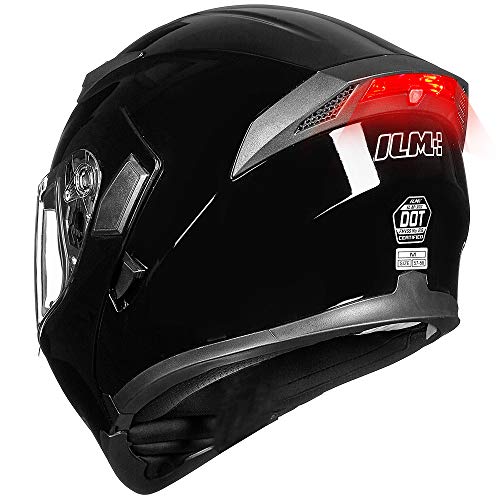 ILM Motorcycle Dual Visor Flip up Modular Full Face Helmet DOT 6 Colors Model 902 - Image 10