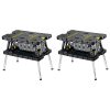 Keter Folding Work Table, Portable Workbench w/ 12 Clamps for Garage/Wood Shop