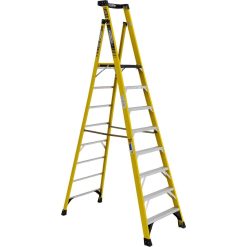 Werner Podium 8-ft Fiberglass 375-lb Type IAA Step Ladder PD7308