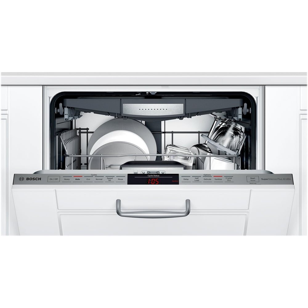 Bosch – 800 Series 24 Top Control Built-In Dishwasher with CrystalDry, Stainless Steel Tub, 3rd Rack, 42 dBa – Custom Panel Ready - Image 11