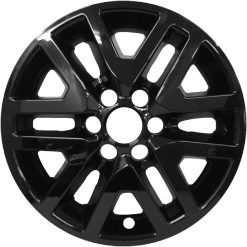 Alternative view of Upgrade Your Auto 16 4pc Gloss Black Wheel Skins (Set of 4) for Nissan Frontier 2014-2020