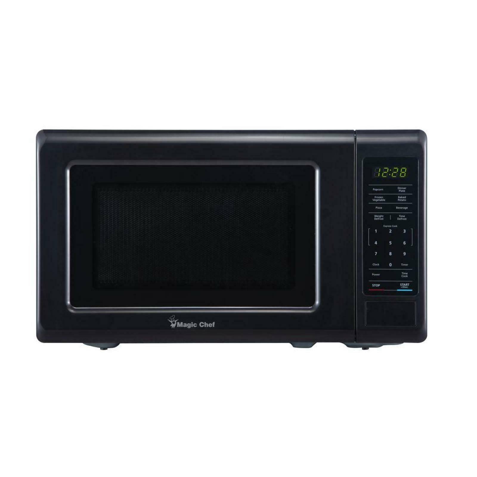 Magic Chef 0.7 Cu. ft. Countertop Microwave (Black with Gray Cavity)