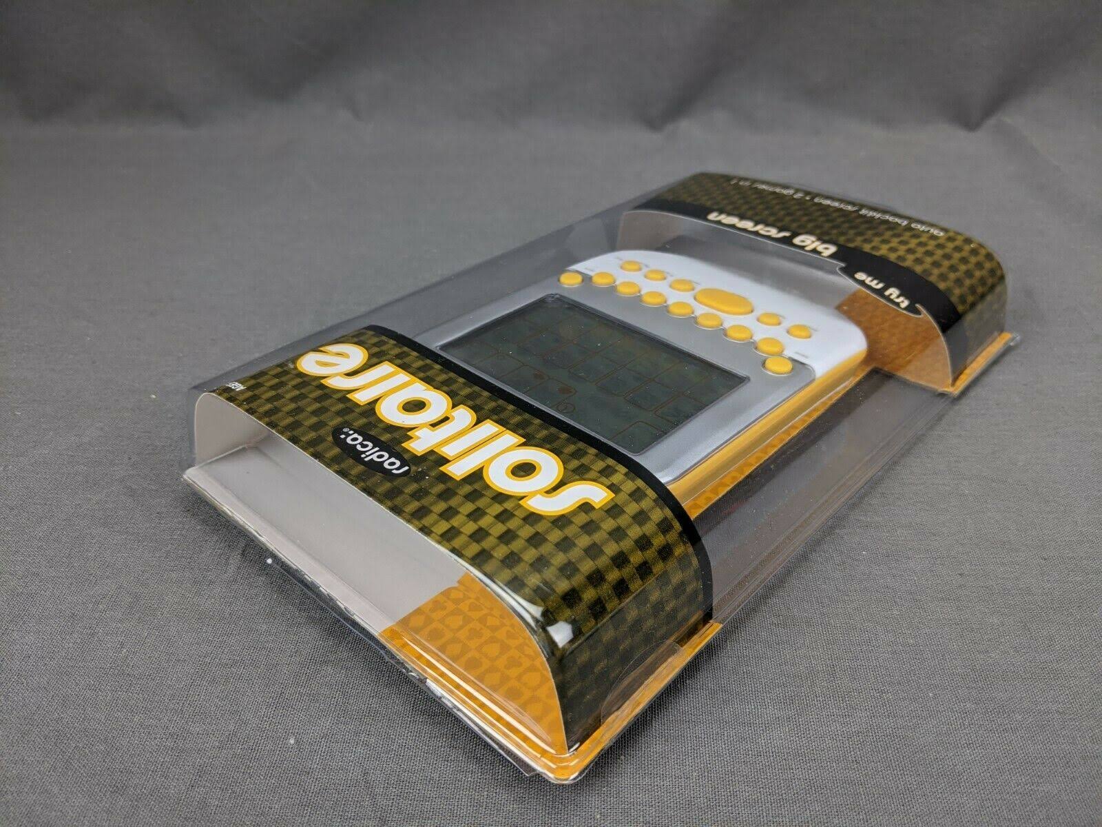Radica Big Screen Solitaire Electronic Handheld Game 2008 Yellow White - Image 7