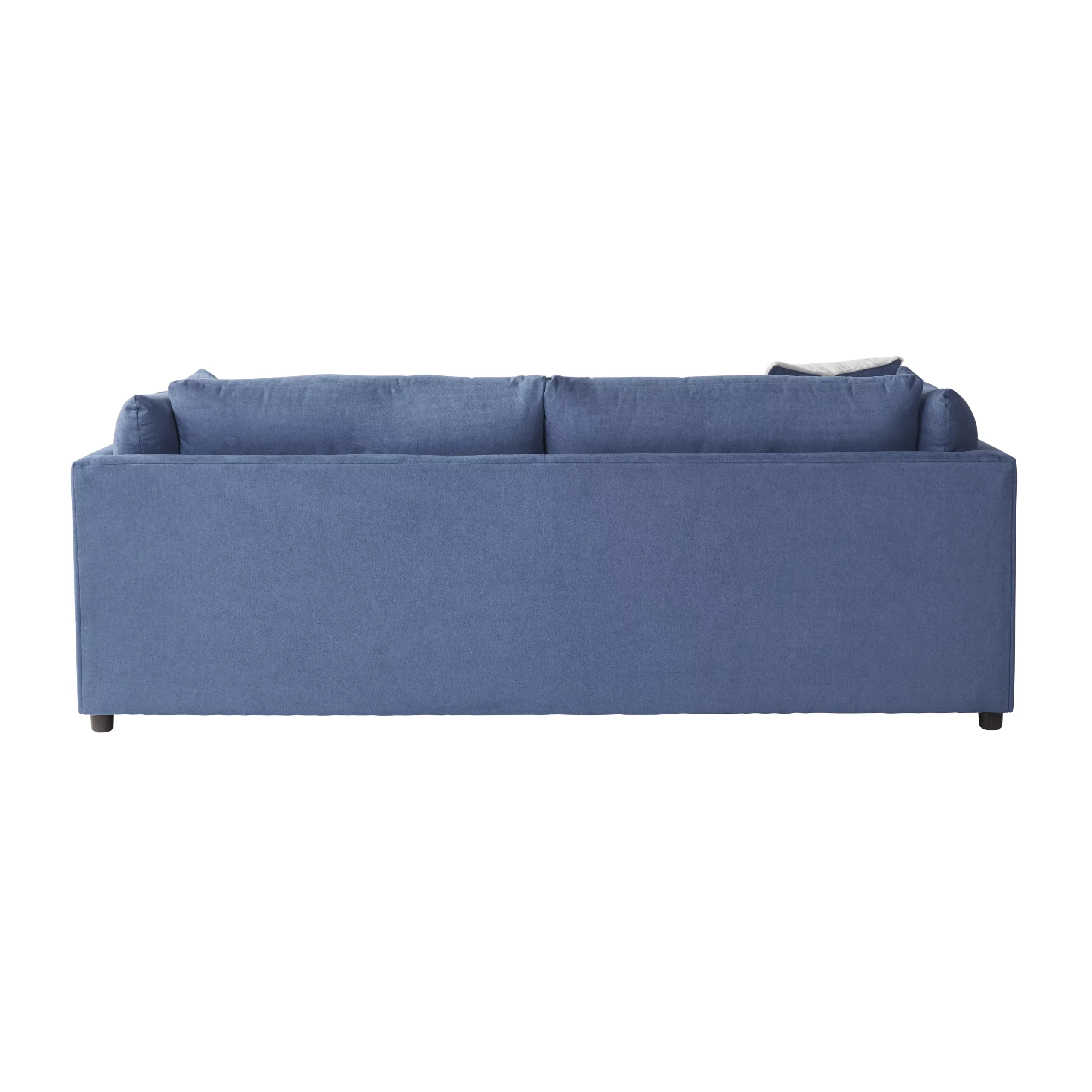 Roundhill Furniture Enda Pillow Back Fabric Sofa, Image Navy - Image 4