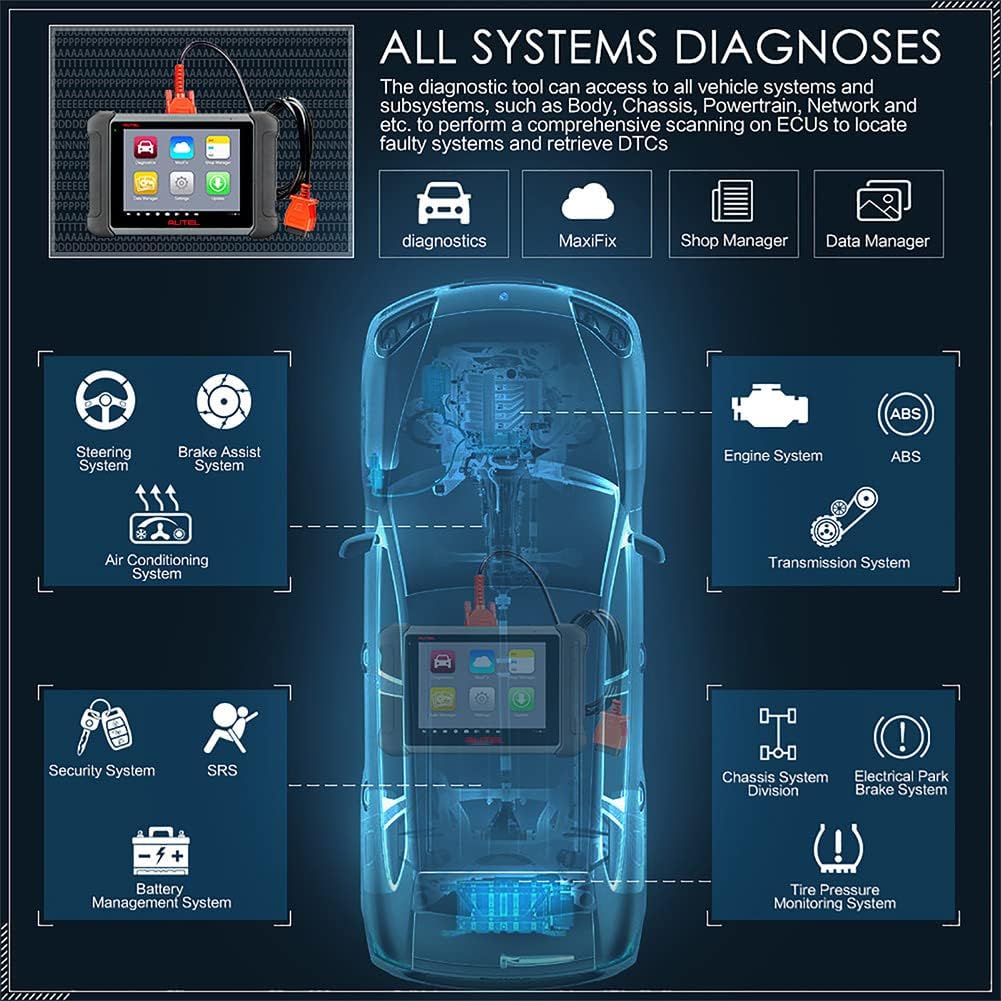 Autel Scanner MaxiSys MS906, 2022 Newest Automotive Scan Tool, Updated of MS906BT/MK906BT/MS906TS/MS908, ECU Coding, Bi-Directional Control, 31+ Services, All Systems Diagnostics - Image 6