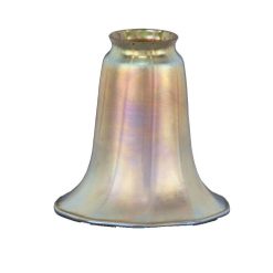 Bu0026p Lamp Gold Iridescent Tulip Art Glass Shade