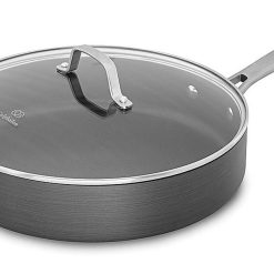 Calphalon Classic Nonstick Saute Pan with COVER, 5 Quart, Grey