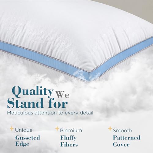 viewstar Bed Pillows King Size Set of 2, Hotel Quality, Down Alternative Big Pillow for Back, Stomach or Side Sleepers, Firm - Image 63