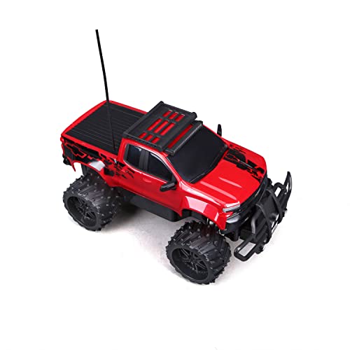Maisto Tech R/C 1:16 Scale 2.4 GHz Off Road 2019 Chevrolet Silverado, Red - Image 5