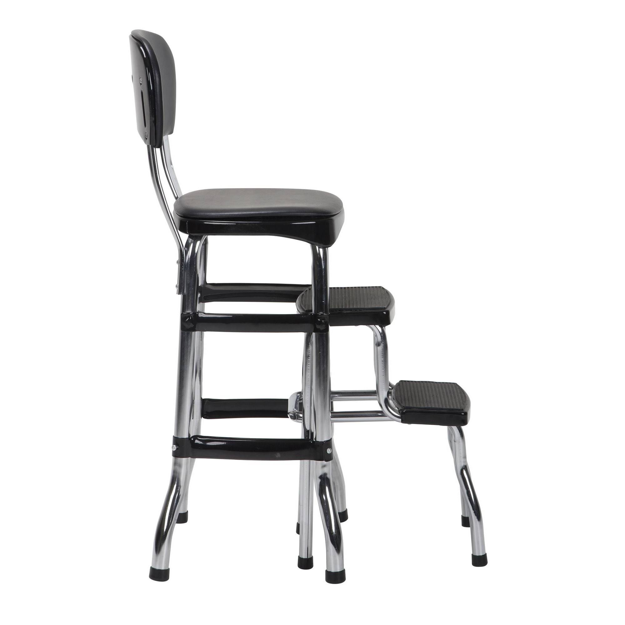 Cosco Black Retro Counter Chair / Step Stool - Image 4