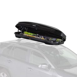 Alternative view of Yakima Roof Cargo Carrier, Vehicle Rooftop Hard Shell Travel Storage Box with SKS Lock, SkyBox NX XL, 18 Cubic Feet, Black