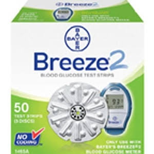 Bayer Breeze 2 Blood Glucose Test Strips 50 strips - Image 5