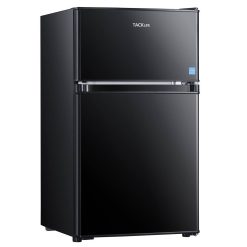 Tacklife Mini Fridge with Freezer 3.1 Cu.ft, Compact Refrigerator 2 Door Low Noise, Energy Saving, LED INSIDE, Upright Fridge fo