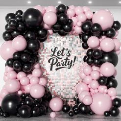 165Pcs Christmas Balloon Arch Garland Kit with Xmas Red White Green Gold Latex Balloons Gift Box Candy Cane Star Foil Balloons Arch Kit for Christmas New Year Party Birthday Party Decorations