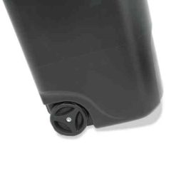 Alternative view of Rubbermaid Roughneck 45 gal. Black Wheeled Trash Can with Lid