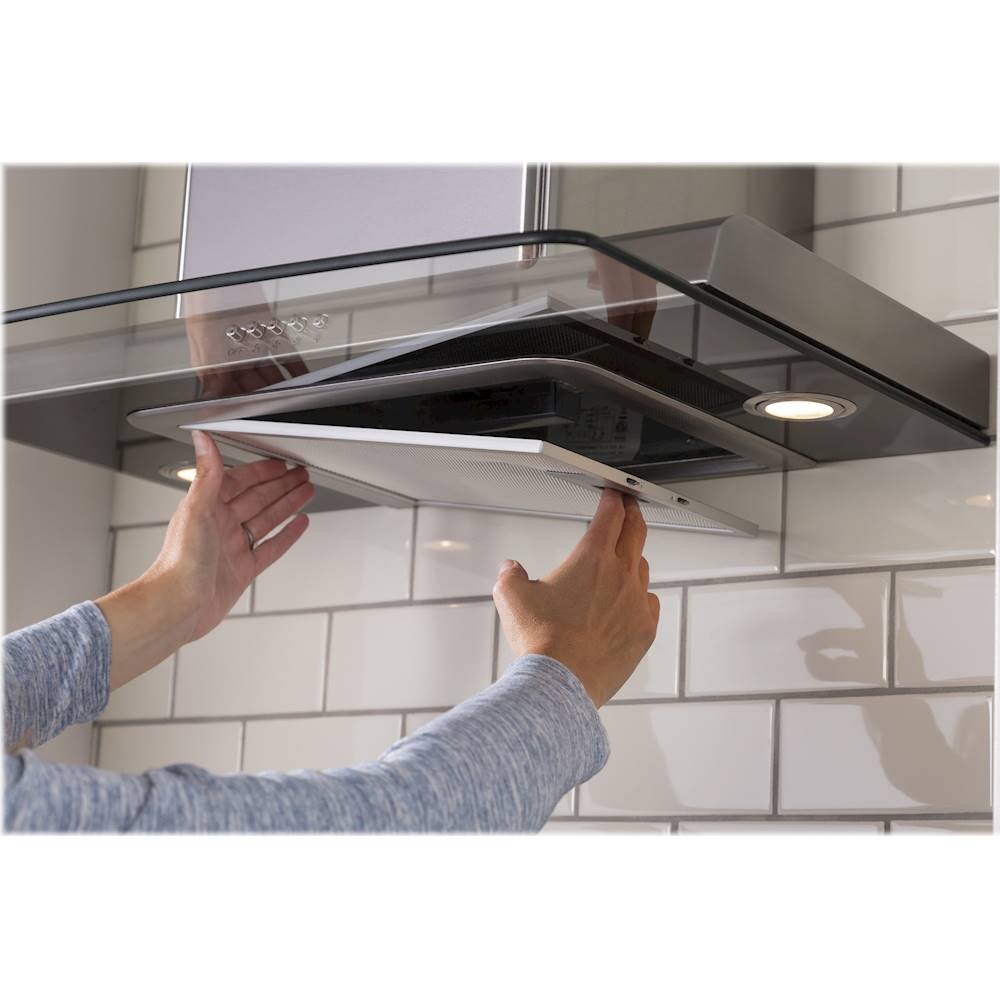 GE Profile – 24 Convertible Range Hood – Silver - Image 3