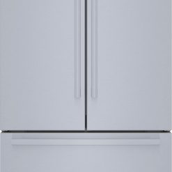 Bosch – 800 Series 21 Cu. Ft. French Door Counter-Depth Smart Refrigerator – Stainless steel
