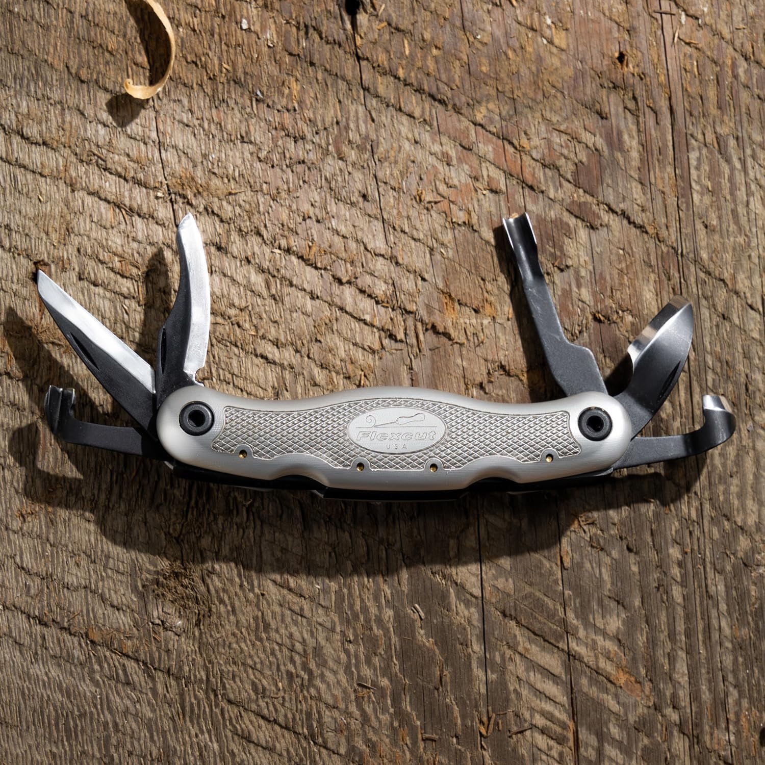 FLEXCUT Pocket Jack for Carvin’ 2.0, Light Weight Wood Carving Jackknife Style Tool with 4 Blades, Made in the USA | JKN289 - Image 16