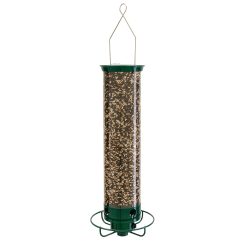 Droll Yankees Flipper Tube Bird Feeder, Green
