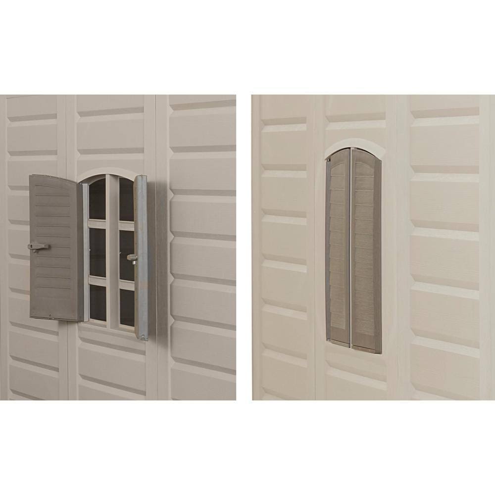 US Leisure 10 ft. x 8 ft. Keter Stronghold Resin Storage Shed - Image 6