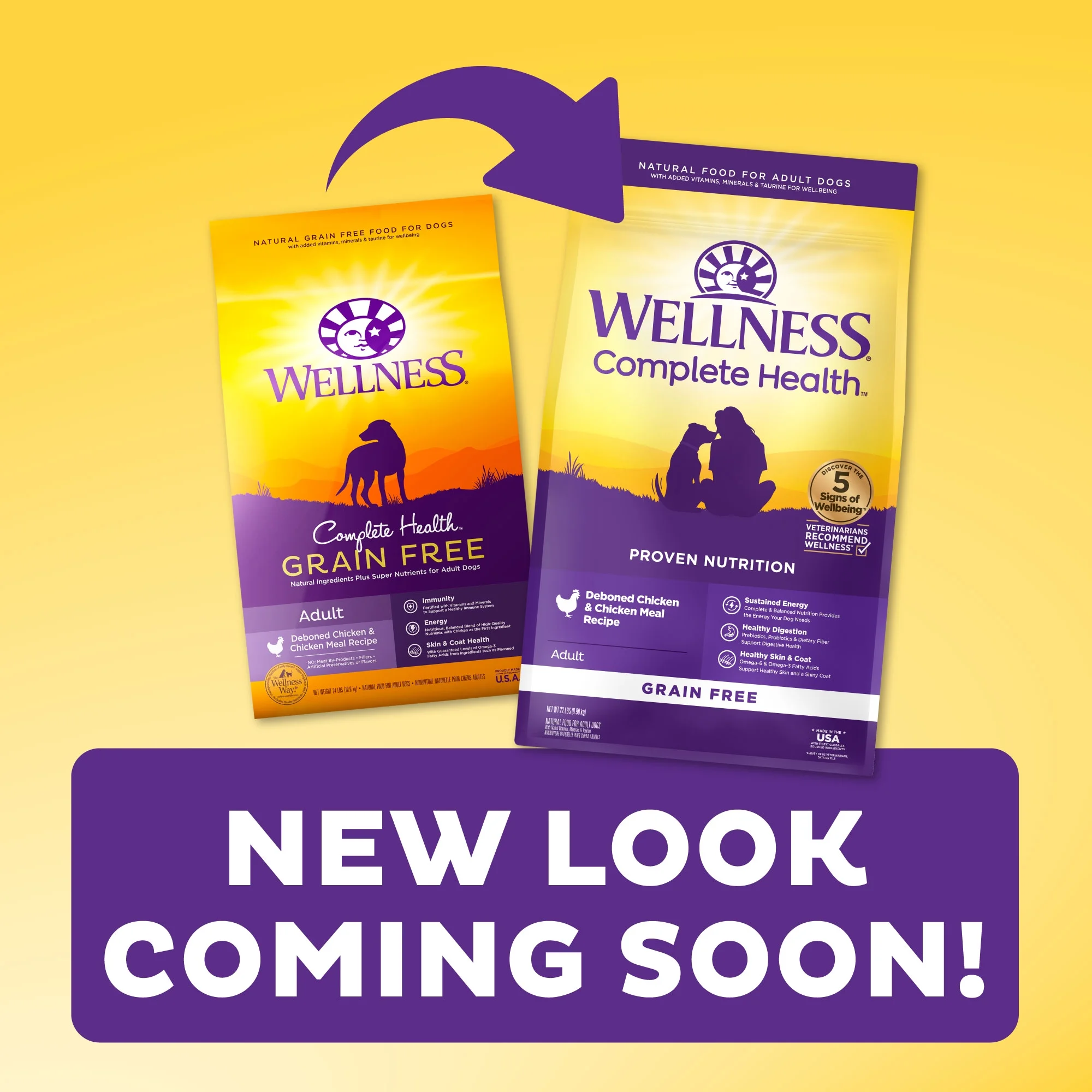 Wellness Complete Health Natural Grain Free Dry Dog Food, Chicken, 24-Pound Bag - Image 3
