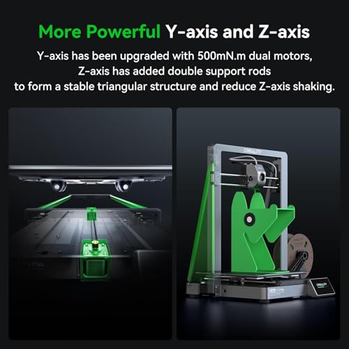 Creality K1C 3D Printer, 600mm/s High-Speed Auto Leveling Clog-Free Robust Direct Extruder K1 SE Upgraded 3D Printer with AI Camera 300??C Printing Silent Mode Support Carbon Fiber Filaments - Image 6